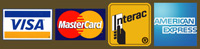 VISA, M/C, Interac